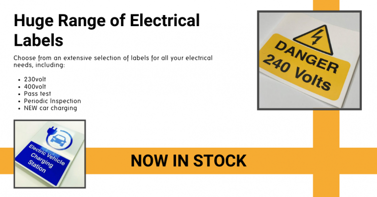 Labels for all your electrical needs 😉