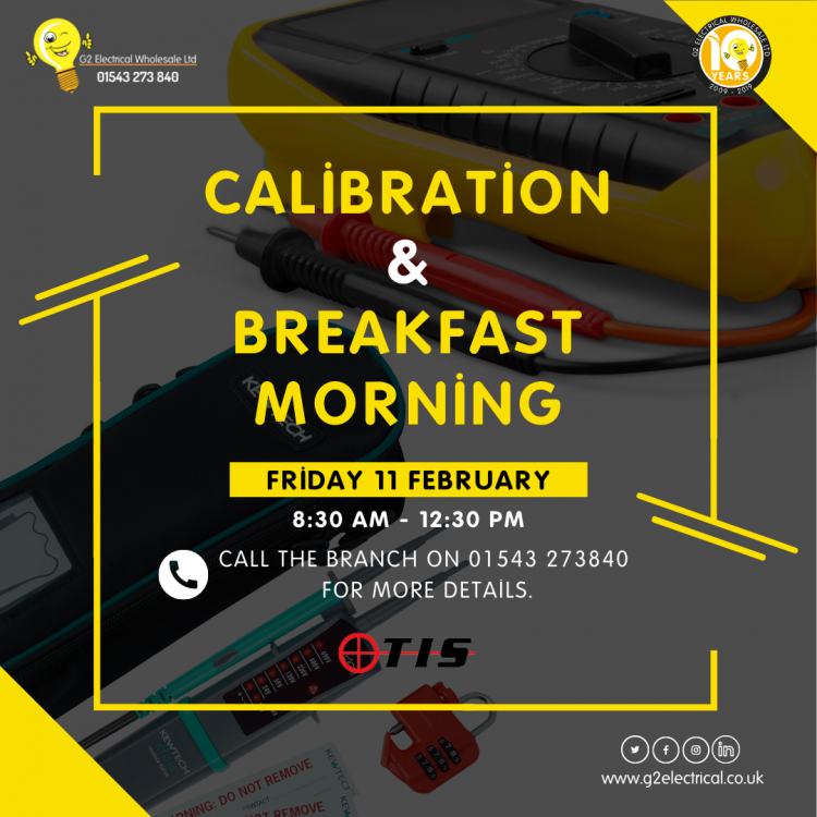 Calibration Event & Breakfast Morning 11 February