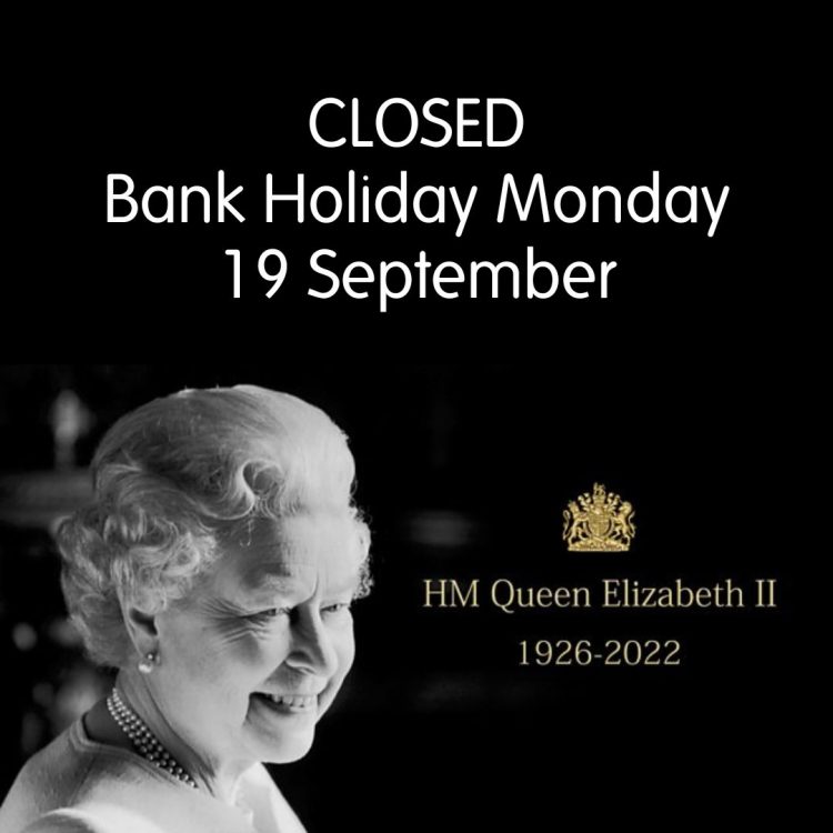 Bank Holiday for the State Funeral of Queen Elizabeth II
