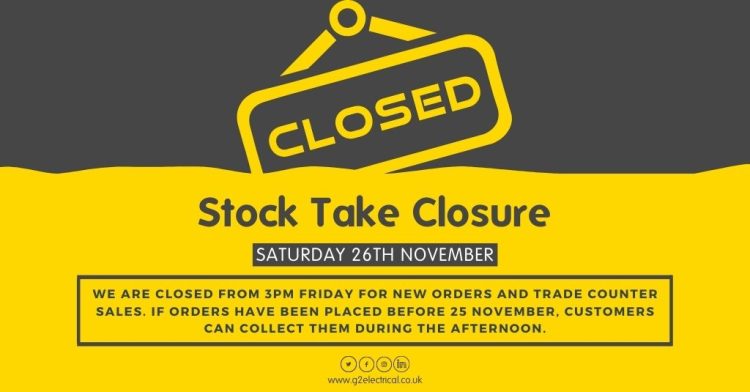Notice of Closure for Stock Take 📦