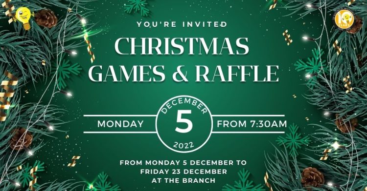 Countdown to the G2 Christmas Party Games & Raffle 🎄