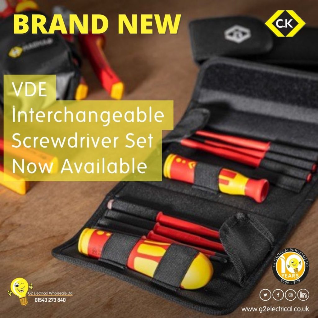 VDE Interchangeable Screwdriver Set Now Available G2 Electrical