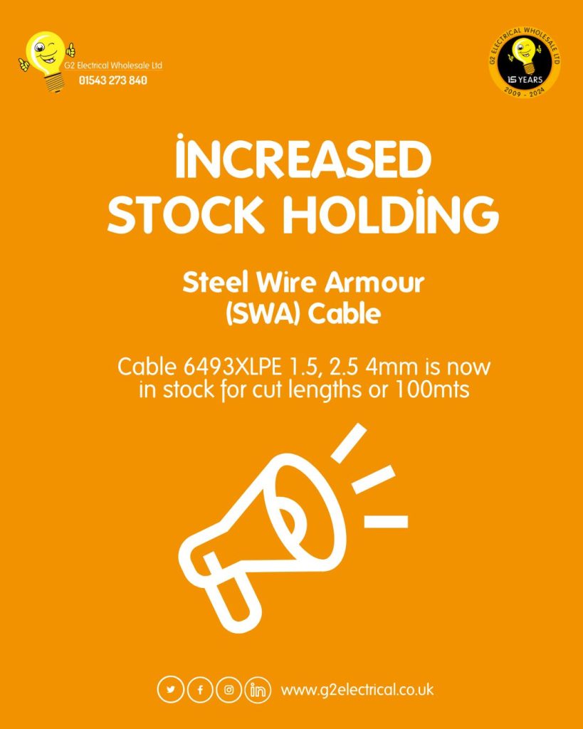 G2 Electrical Wholesale | Cable News Exciting Additions Expanded Stock