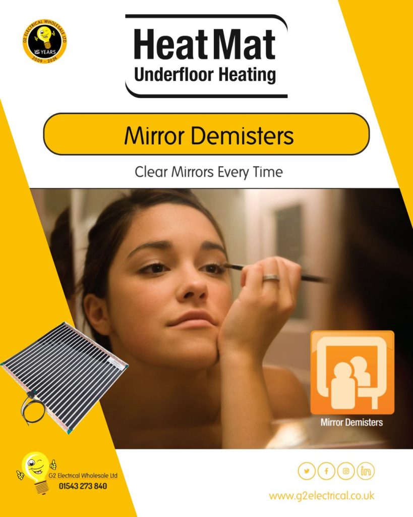 Underfloor Heating Solutions from Heat Mat Mirror Demisters