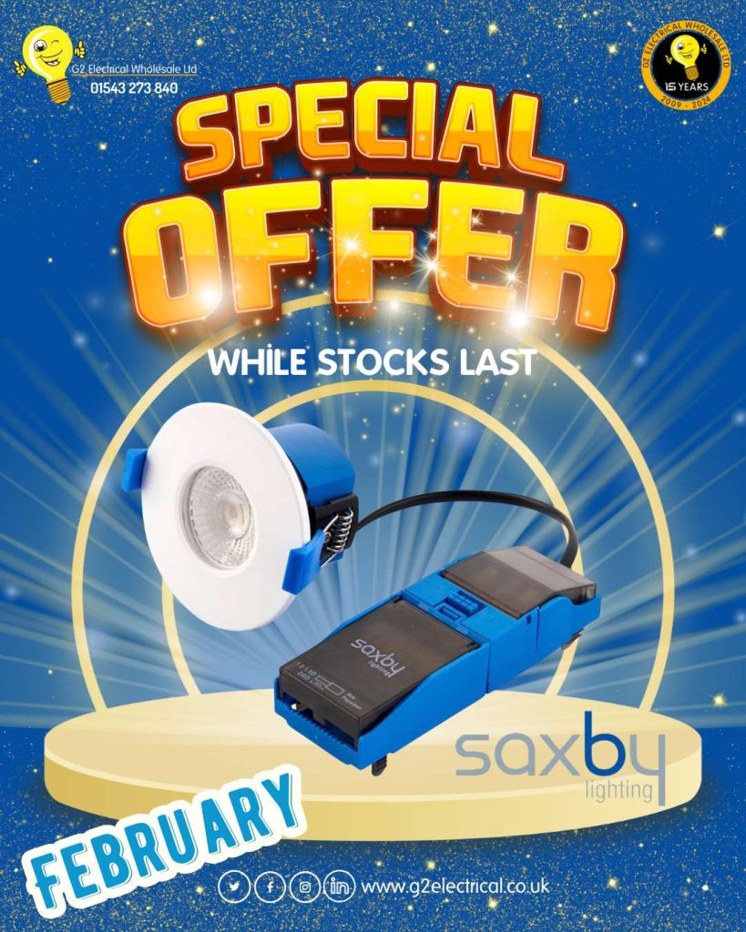 G2 Electrical Wholesale SAXBY ShieldPRO 4CCT February Special