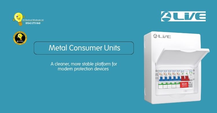 LIVE ELECTRICAL METAL CONSUMER UNIT
