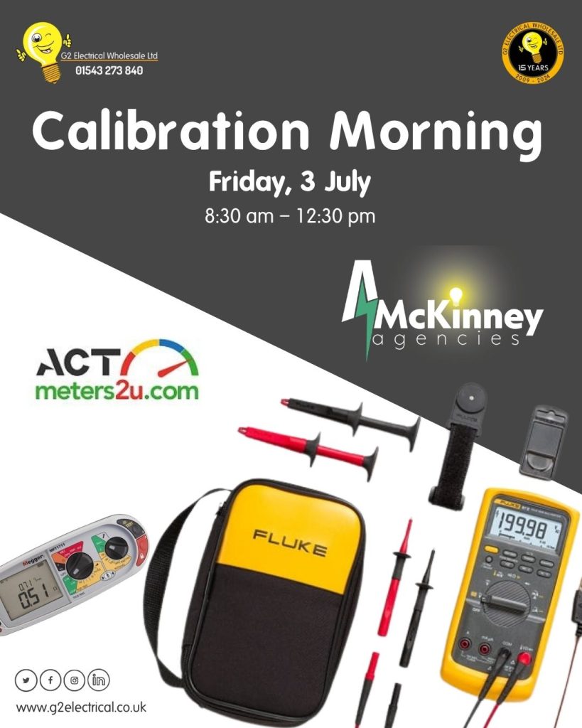 G2 Electrical Wholesale Calibration Morning 3 July at G2 Electrical
