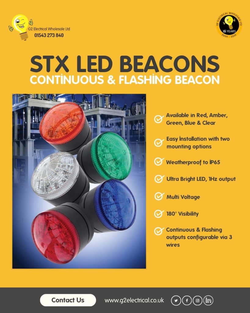 G2 Electrical Wholesale STX LED Beacons and Enclosed Isolation Equipment